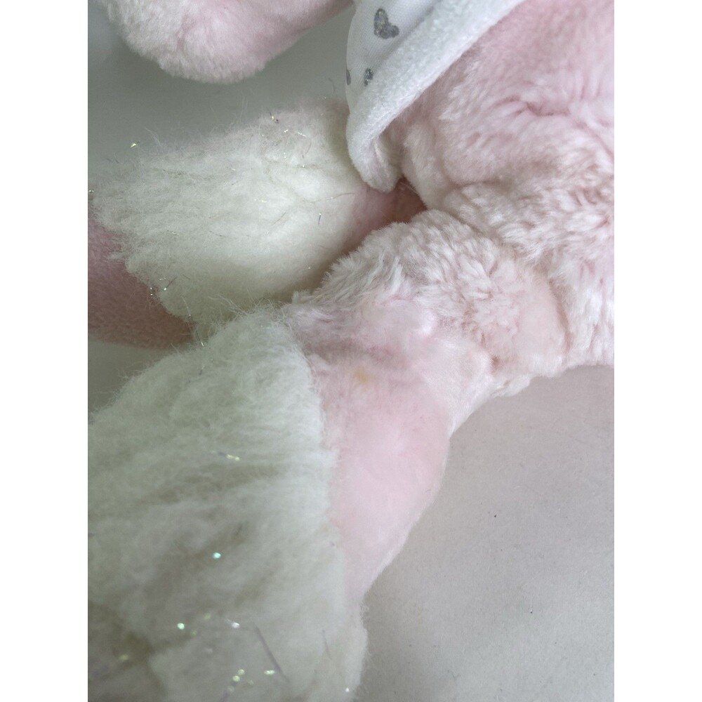 Vintage Commonwealth Unicorn Pink Pastel Rainbow Yarn Sparkle Stuffed Animal Toy - Picture 6 of 15